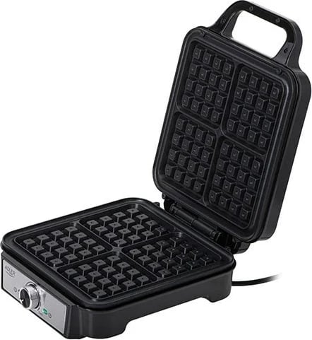 Hekur për waffle Adler AD 3083, 1800 W, Argjendtë