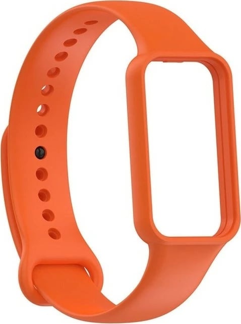 Rrip silikoni Megafox Teknoloji për Xiaomi Redmi Smart Band 2 & Amazfit Band 7, portokalli