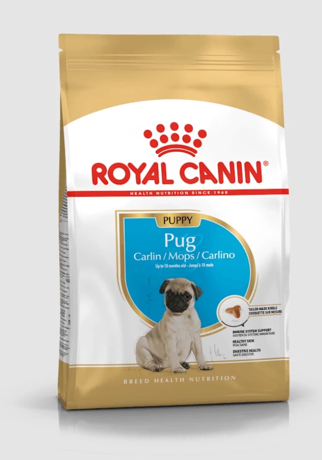 Ushqim i thatë për qen Pug Puppy Royal Canin, 1.5 kg