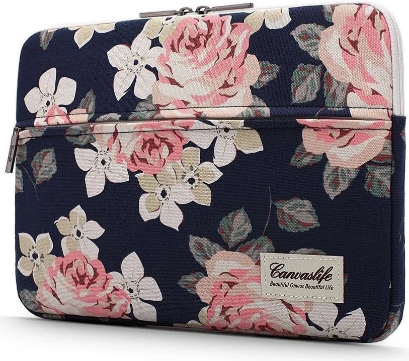 Mbështjellës për laptop Canvaslife 13"-14", navy rose