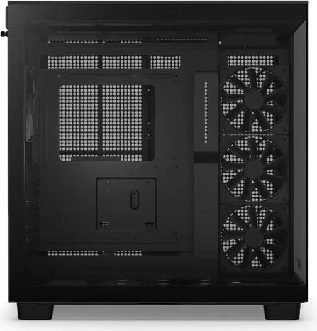 Kasë NZXT H9 Flow, Midi Tower, pa furnizues, 2 x USB 3.1, 1x USB-C 3.1, audio, e zezë