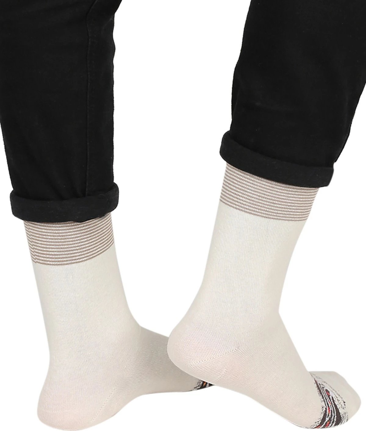 Çorape për meshkuj Mono Socks, krem e lehtë