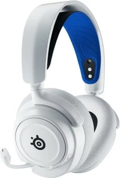 Kufje SteelSeries Arctis Nova 7P, Wireless, Gaming, 20 - 20000 Hz, Blu, Bardhë