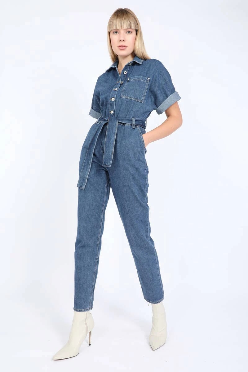 Trenerka xhinse për femra Banny Jeans, blu e errët