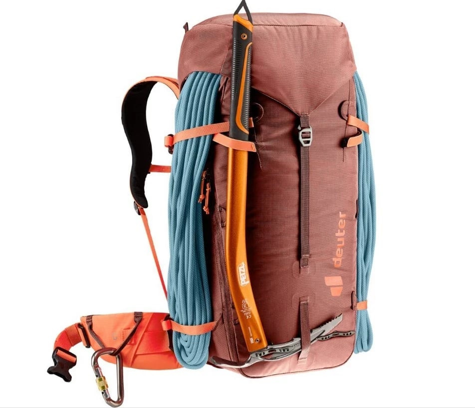 Çantë hiking Deuter Guide 34+8, REDWOOD-Papaya