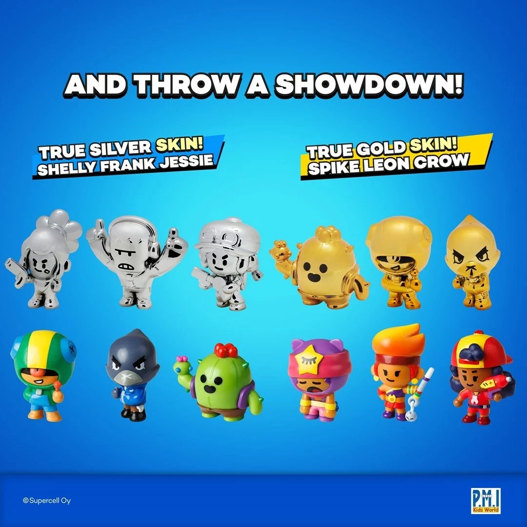 Figura Brawl Stars S1, P.M.I. Kids World, 12 Pack Deluxe Box