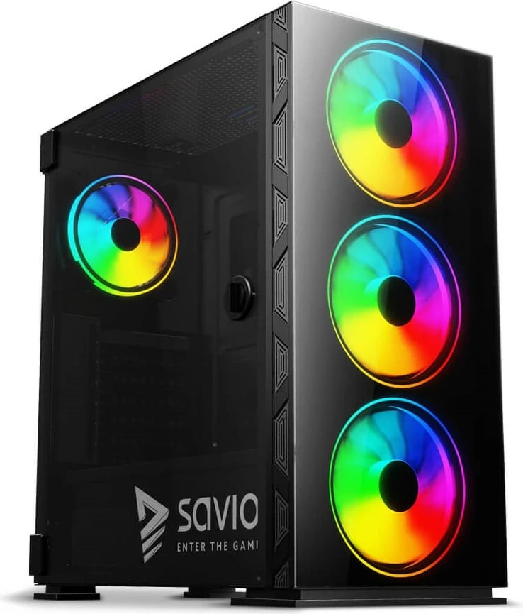 Kasë SAVIO PC Case Prime X1 ARGB, e zezë