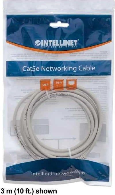 Kabëll rrjeti Intellinet, Cat6, 1m, Gri