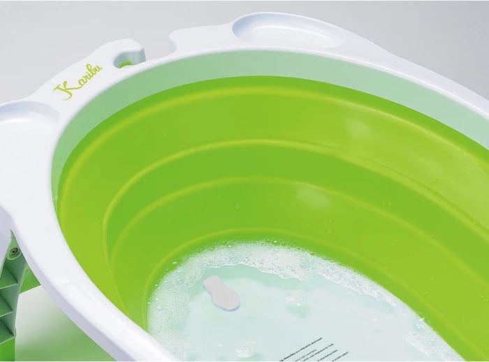 Vaskë e butë Bellows space-saving tray – green