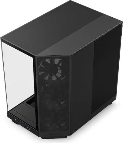 Kasë NZXT H6 Flow, Midi Tower, 2 x USB 3.1, 1 x USB-C 3.1, audio, e zezë