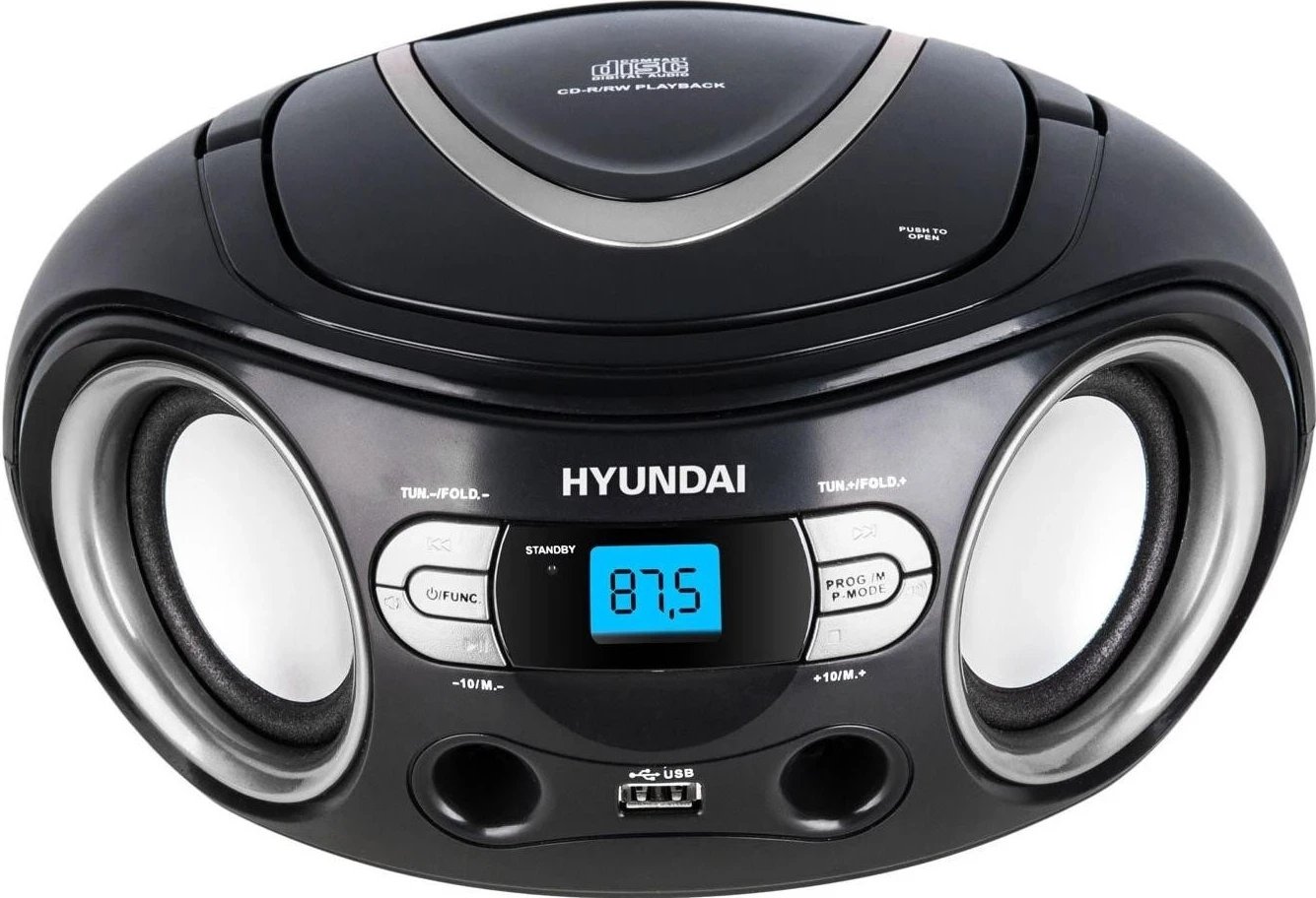 Radio me CD Hyundai TRC533AU3BS, e zezë