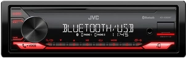 Radio për veturë JVC KDX-282BT e kuqe