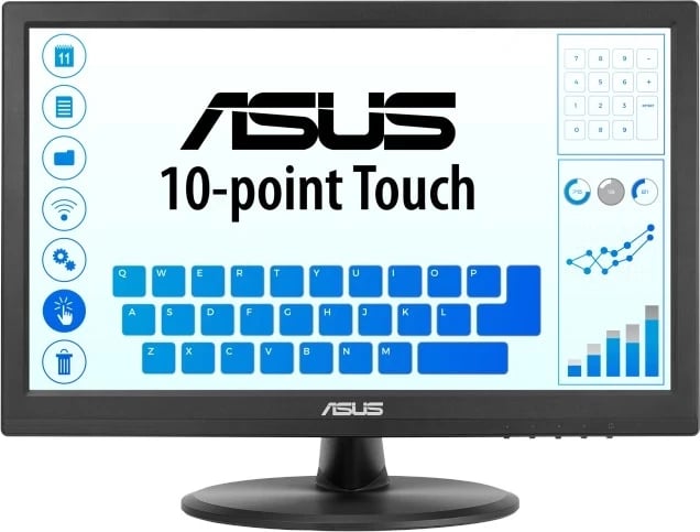 Monitor touch ASUS VT168HR, 15.6", TN, 1366 x 768, 60 Hz, HDMI, D-Sub, i zi