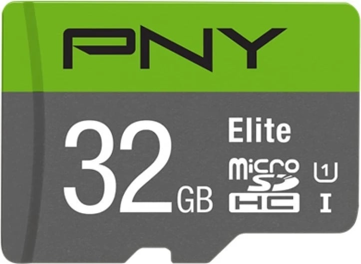 Kartelë memorie PNY Elite microSDHC 32GB + Adapter SD