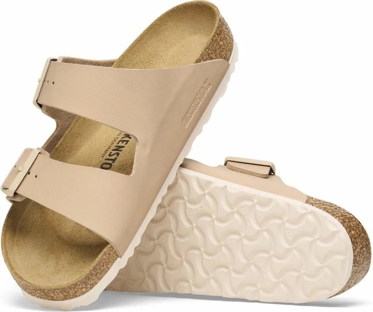 Papuqe për femra Birkenstock, të kremta