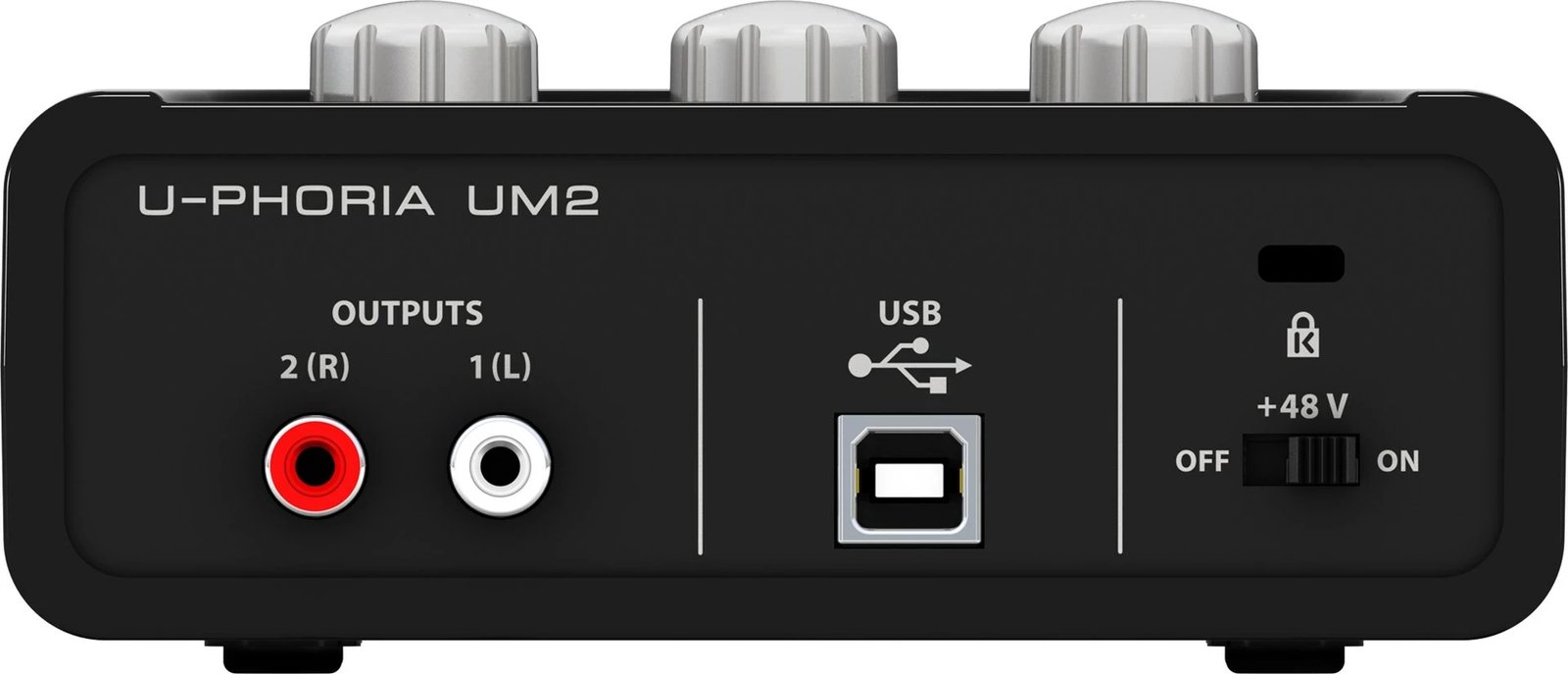 Audio interface Behringer UM2, e zezë