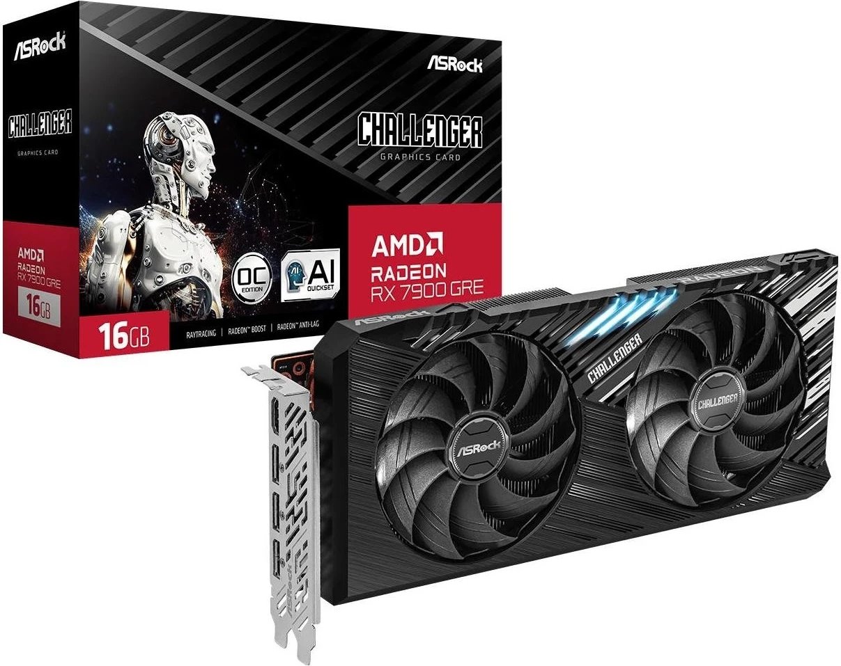 Kartë Grafike ASRock Radeon RX 7900 GRE Challenger, 16GB GDDR6