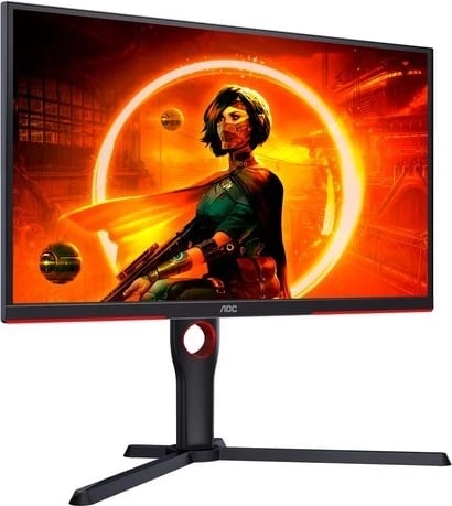 Monitor gaming AOC 25G3ZM/BK, 24.5", Full HD, 240Hz, 0.5ms, e zezë-kuqe