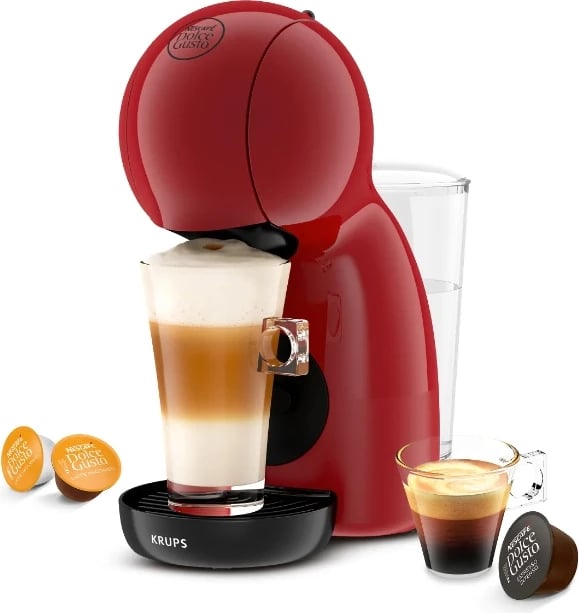 Aparat për kafe kapsulë KRUPS Dolce Gusto Piccolo XS KP1A35AS, e kuqe