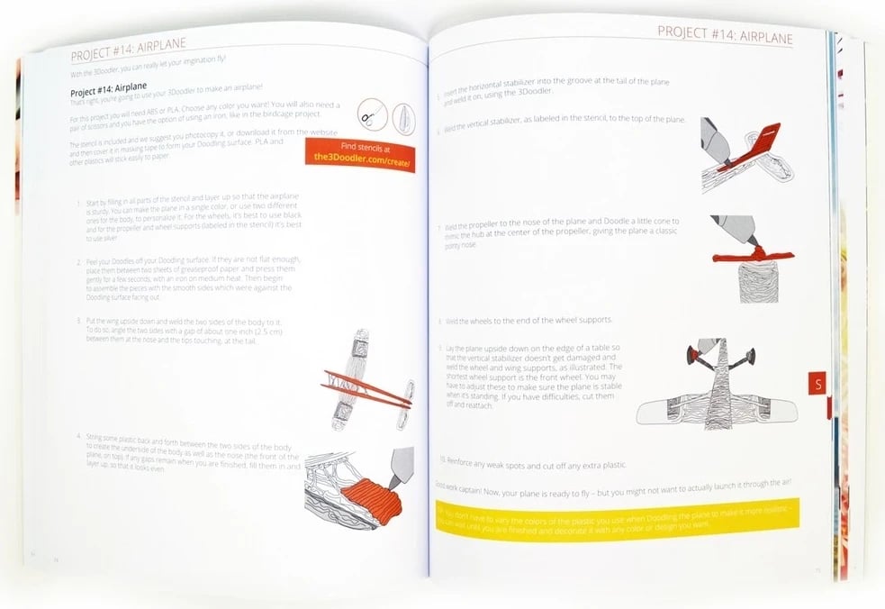 Libri i Dizajnit 3D, 3Doodler, me kopertinë të butë dhe 160 faqe