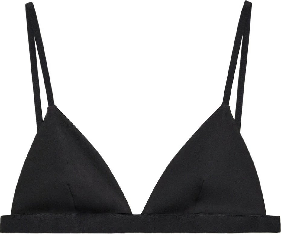 Bra Mango Basic Triangle, për femra, e zezë