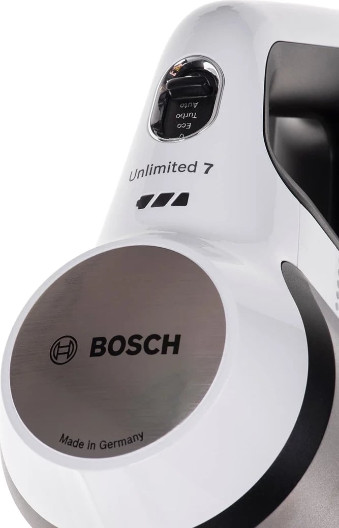 Pajisje pastrimi Bosch BBS711W, pa qese, 0.3 L, e zezë dhe çelik inox