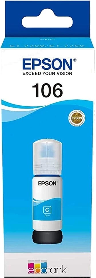 Kartuçë me bojë për printer Epson 106 Ecotank, blu