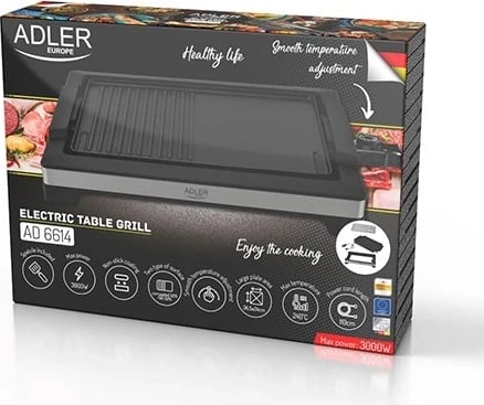 Grill elektrik Adler AD 6614, i zi