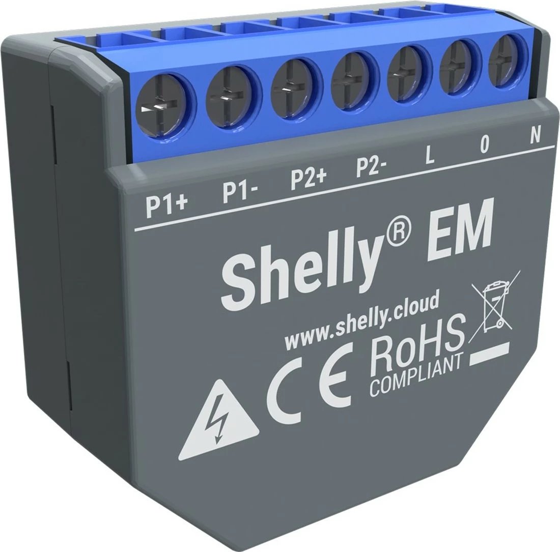 Matës energjie Shelly EM, WiFi, AC, 2 A