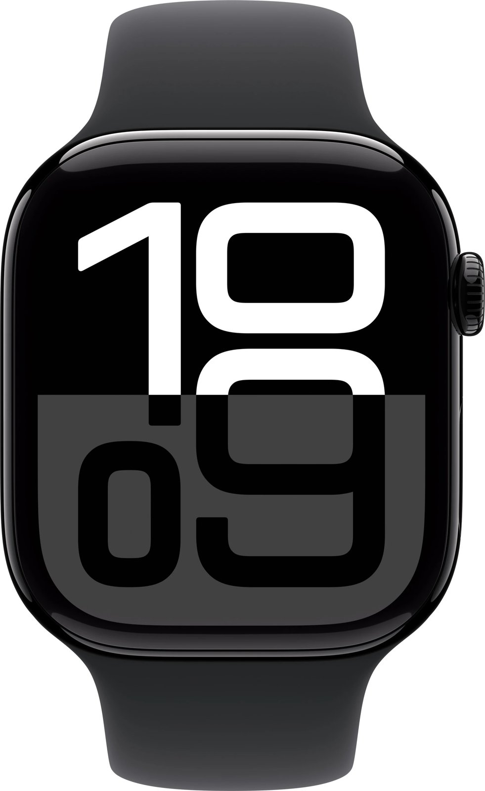 Apple Watch S10 GPS 42mm Jet Black Alu Case with Black Sport Band - S/M