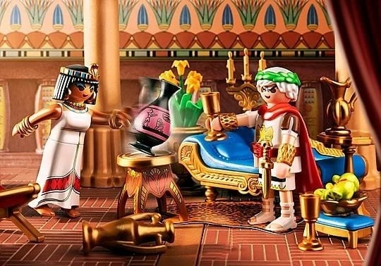 Blloqe ndërtimi Playmobil Asterix 71270, Cesarz i Kleopatra