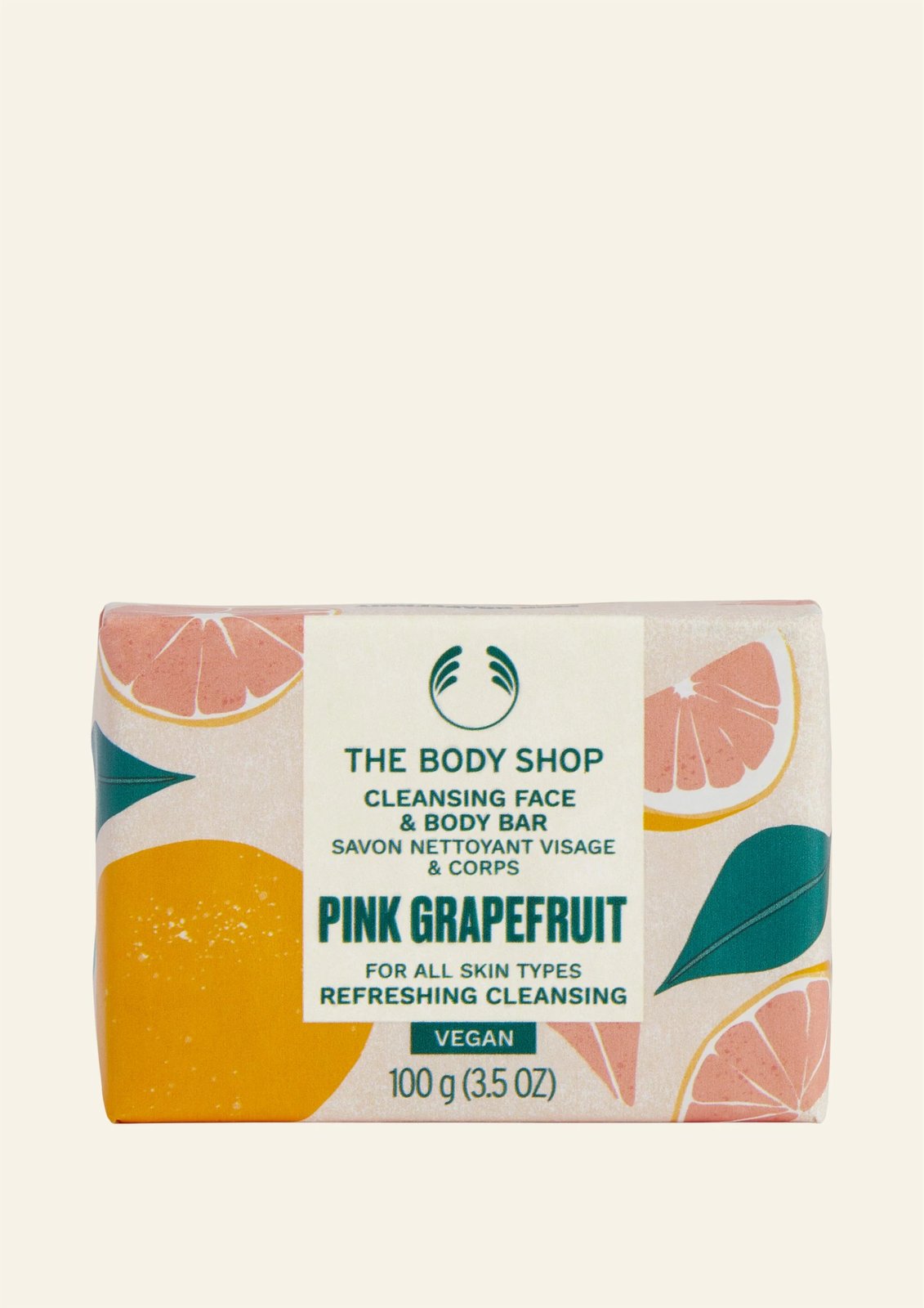 Sapun Pastrues për Fytyrë & Trup me Pink Grapefruit 100 G