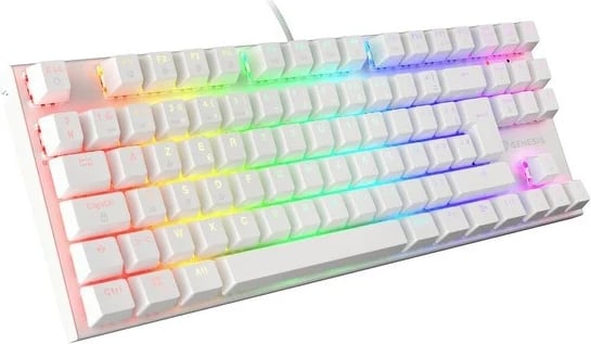 Tastierë gaming Genesis Thor 303 TKL RGB mekanike, e bardhë