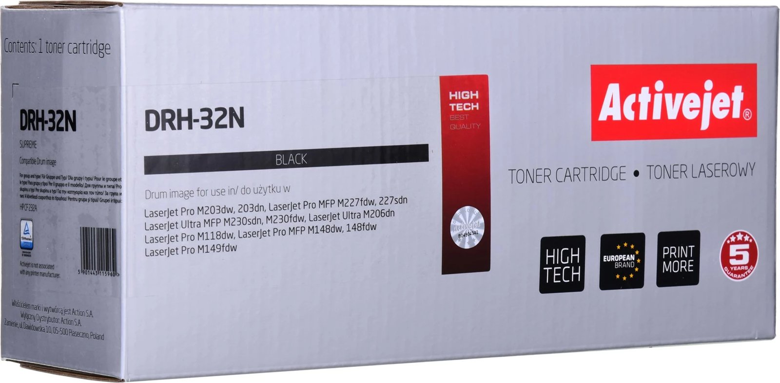 Ngjyrë zëvendësues Activejet DRH-32N për printer HP, e zezë 