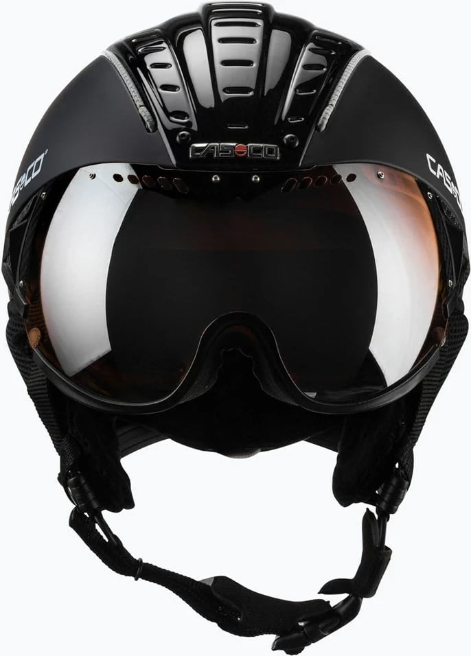 Helmetë skijimi CASCO SP-2 Carbonic Visor, M, E zezë