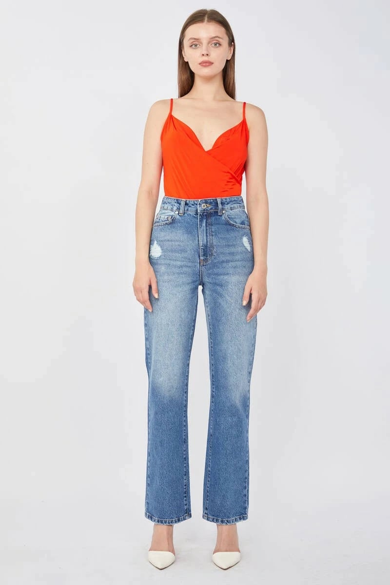 Xhinse Palazzo për femra Banny Jeans, blu