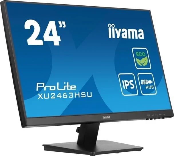 Monitor iiyama ProLite XU2463HSU-B1, LED IPS, Full HD, ngjyrë e zezë