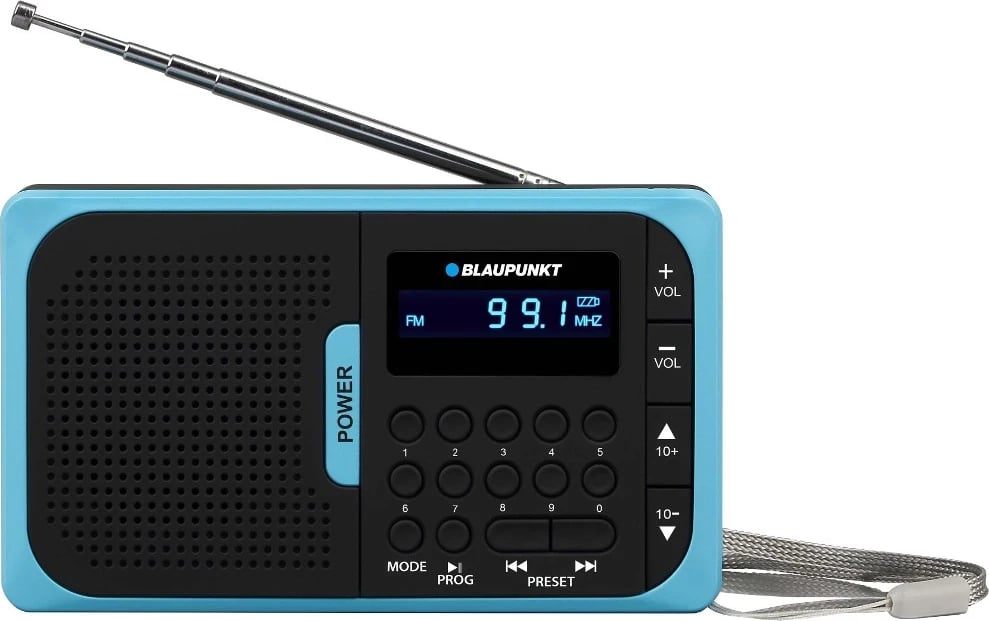 Radio Blaupunkt PR5BL, FM, USB, Micro SD, blu-zi