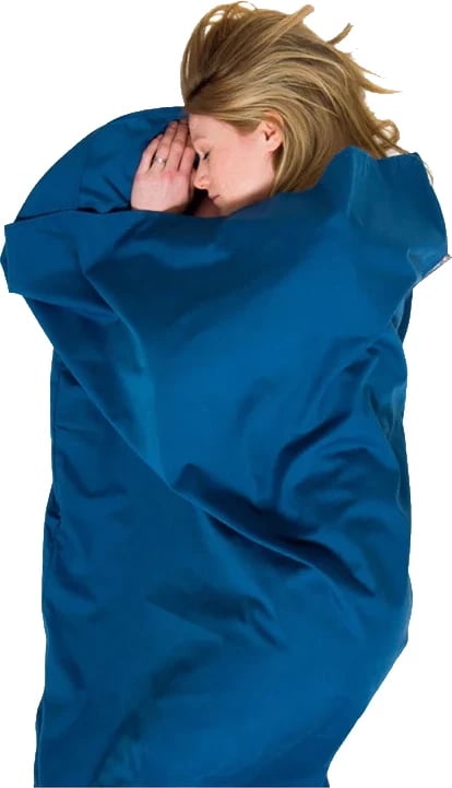 Polycotton Sleeping Bag Liner, Rectangular, Navy