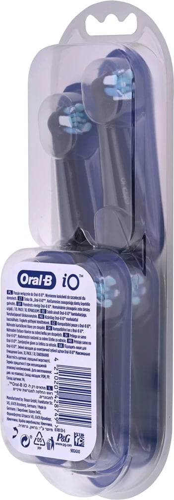 Koka furçe dhëmbësh Braun Oral-B iO Ultimate Clean, 6 copë, Zezë