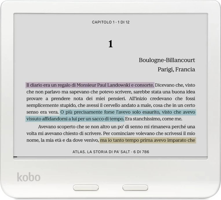 Lexues elektronik KOBO Libra, 7", 32 GB, Wi-Fi, e bardhë