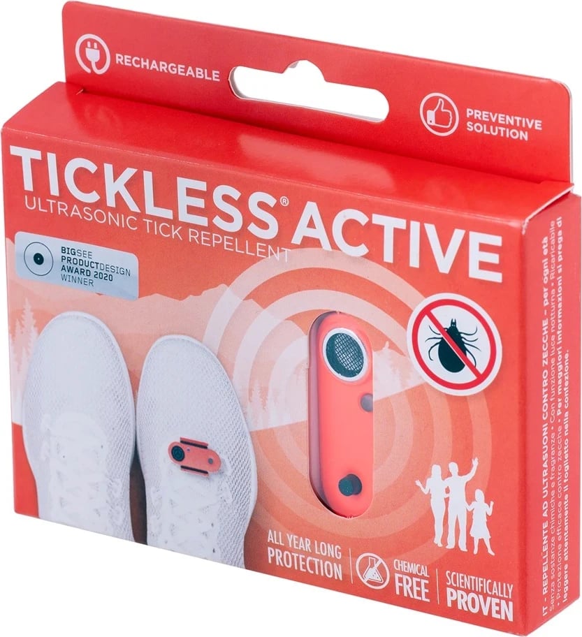 Repelues insektesh automatik TICKLESS Active, Coral