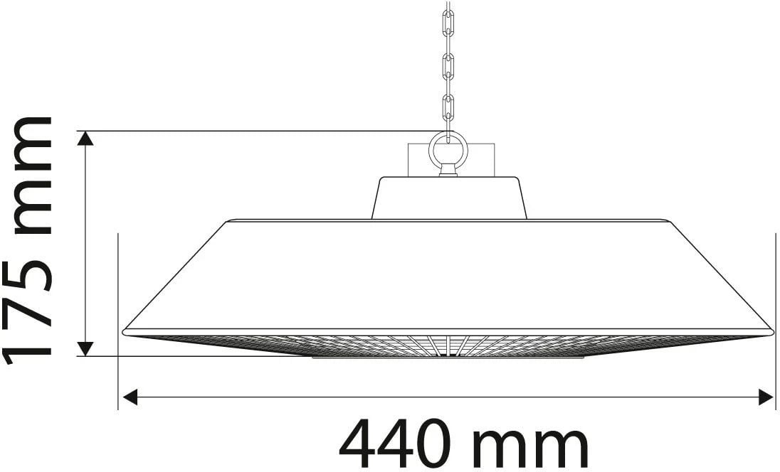 Ngrohës me rrezatim nga alumini për tavan NEO Tools 90-037, 1500W