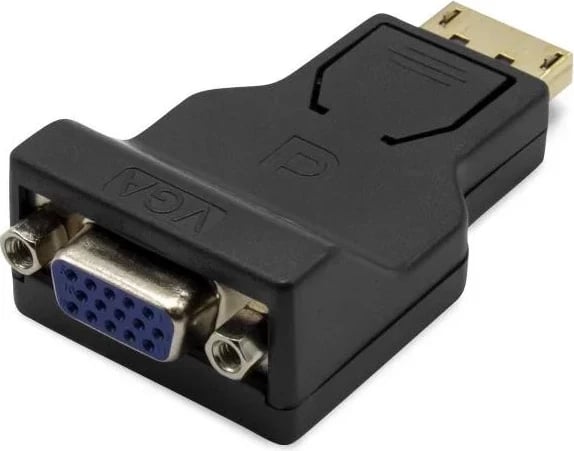 Adapter i-tec DisplayPort në VGA, max. 1920×1080/60 Hz, i zi