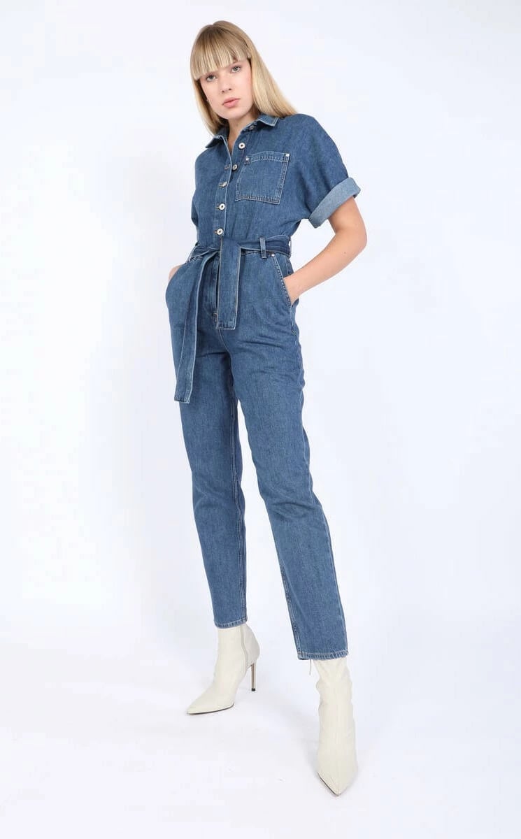 Trenerka xhinse për femra Banny Jeans, blu e errët