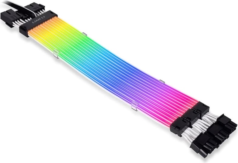 Kabllo VGA RGB Lian Li Strimer Plus V2, Triple 8-Pin, e bardhë e zi