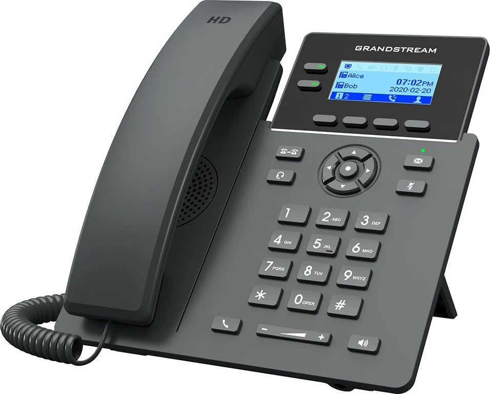 Telefon IP Grandstream GRP2602G, 2 linja, LCD, i zi