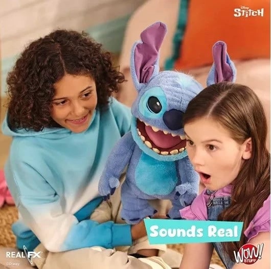 Pupë interaktive WOW Stuff Disney Real FX Stitch, Blu