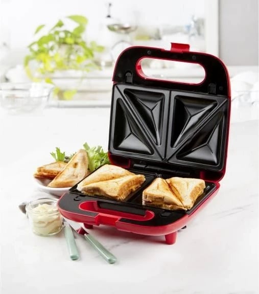 Hekur për waffle Domo DO9242W, 750 W, Kuqe