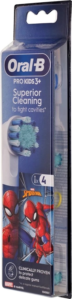 Koka furçe Braun Oral-B EB10S-2 Spider-Man, 4 copë, Ngjyra të ndryshme